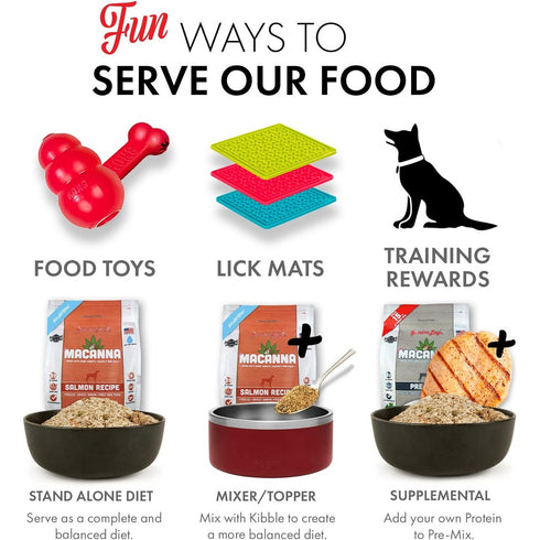 Grandma Lucy's Freeze Dried Macanna Salmon Grain Free Dog Food 1lb - Poudre Pet and Feed Supply